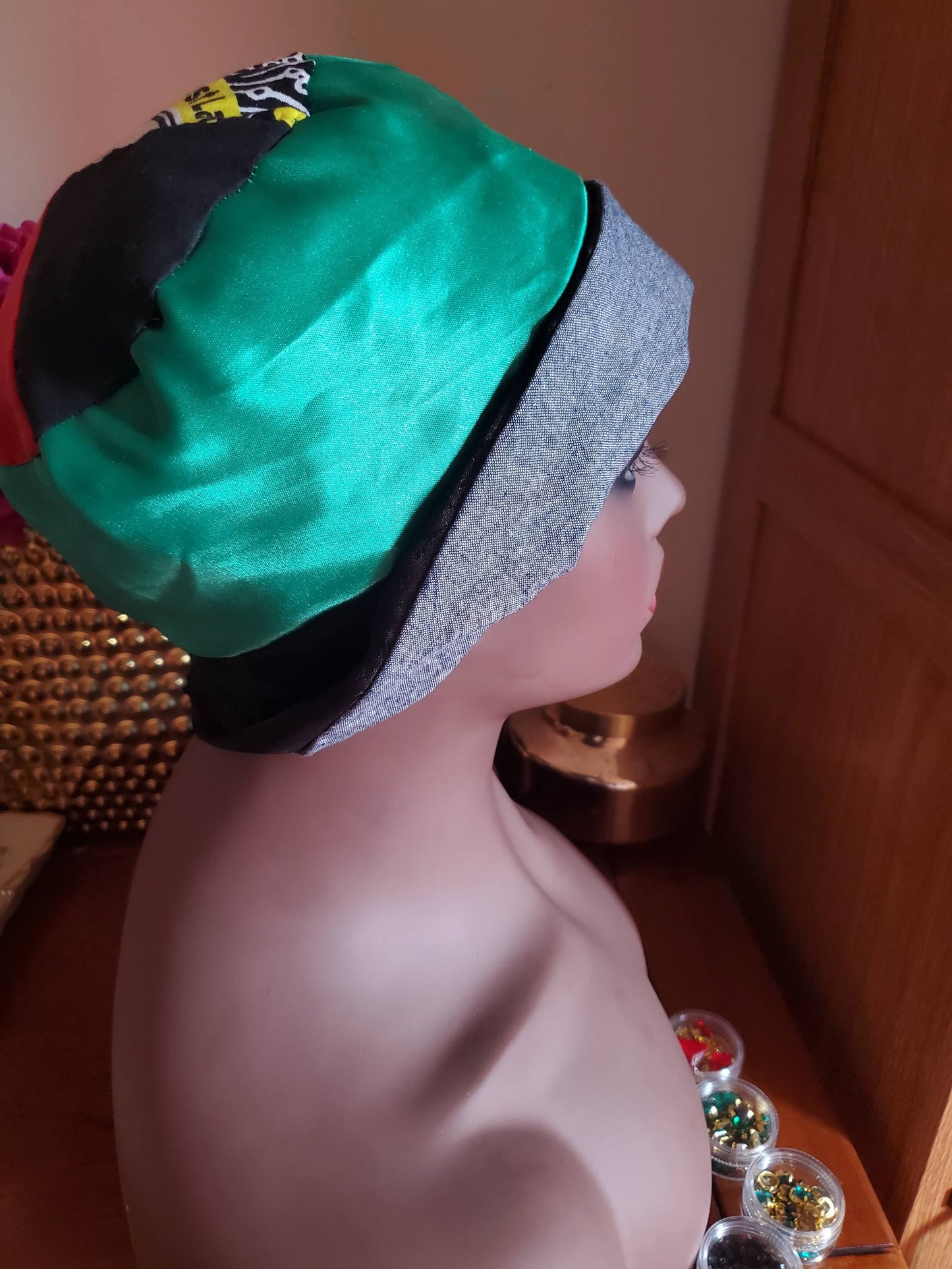 Multiple-Color Haitian Patchwork Ti Chapo / Bucket Hat