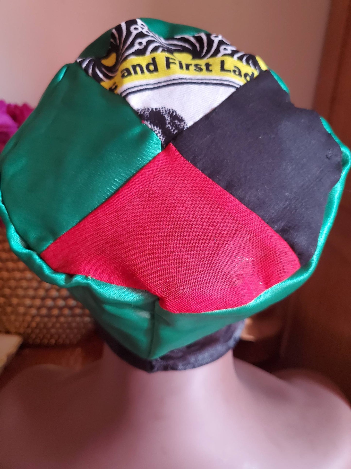 Multiple-Color Haitian Patchwork Ti Chapo / Bucket Hat